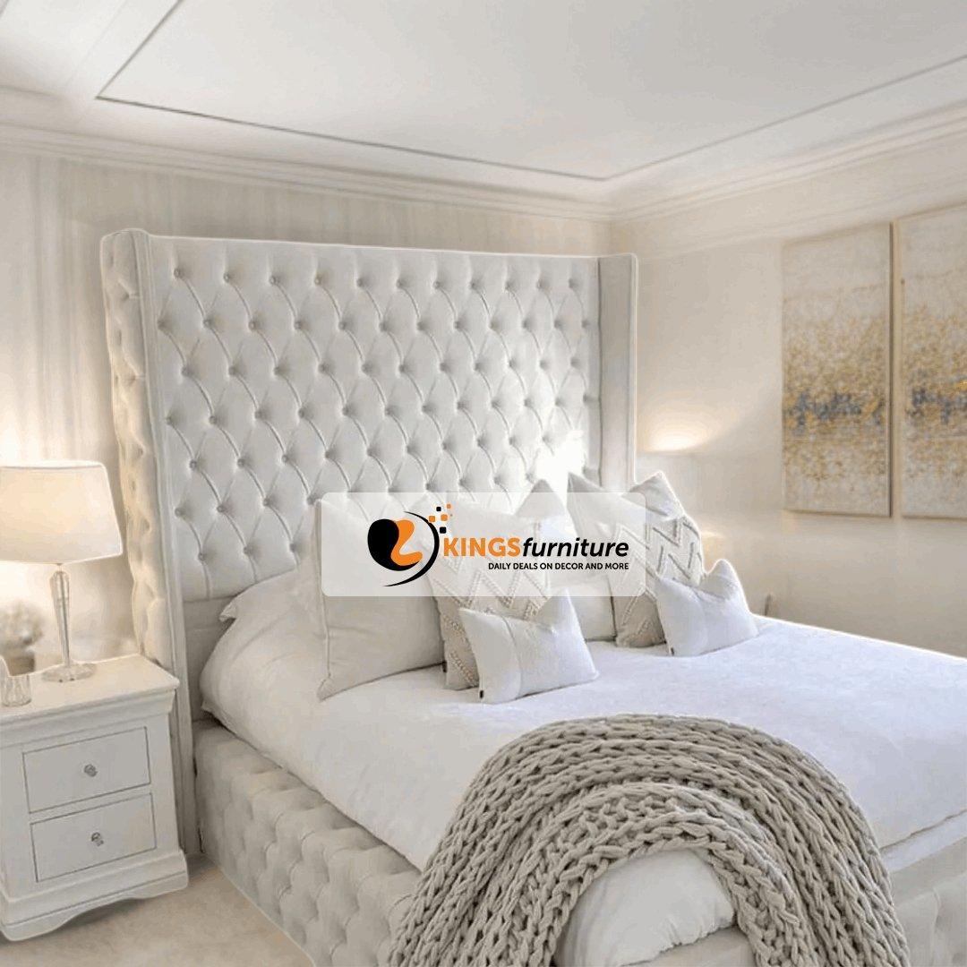 Lauren Chesterfield Wing Bed – Kings Furniture