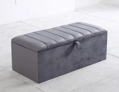 Lined Ottoman Storage Box - Kings Furniture