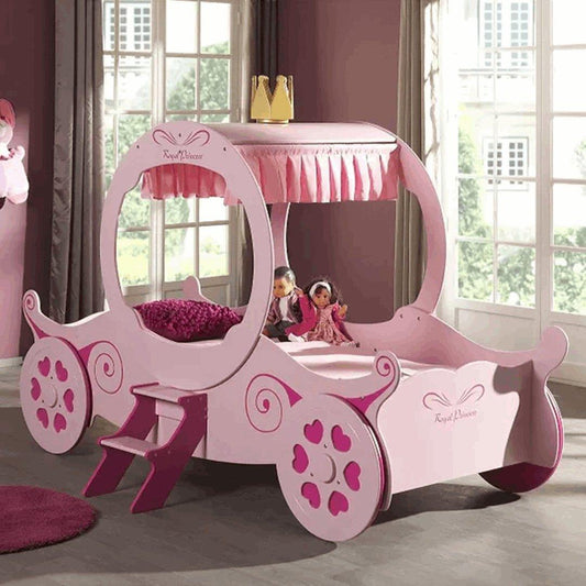Pink Princess Carriage Bed - Kings Furniture