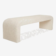 Upholstered Boucle Bench - Kings Furniture