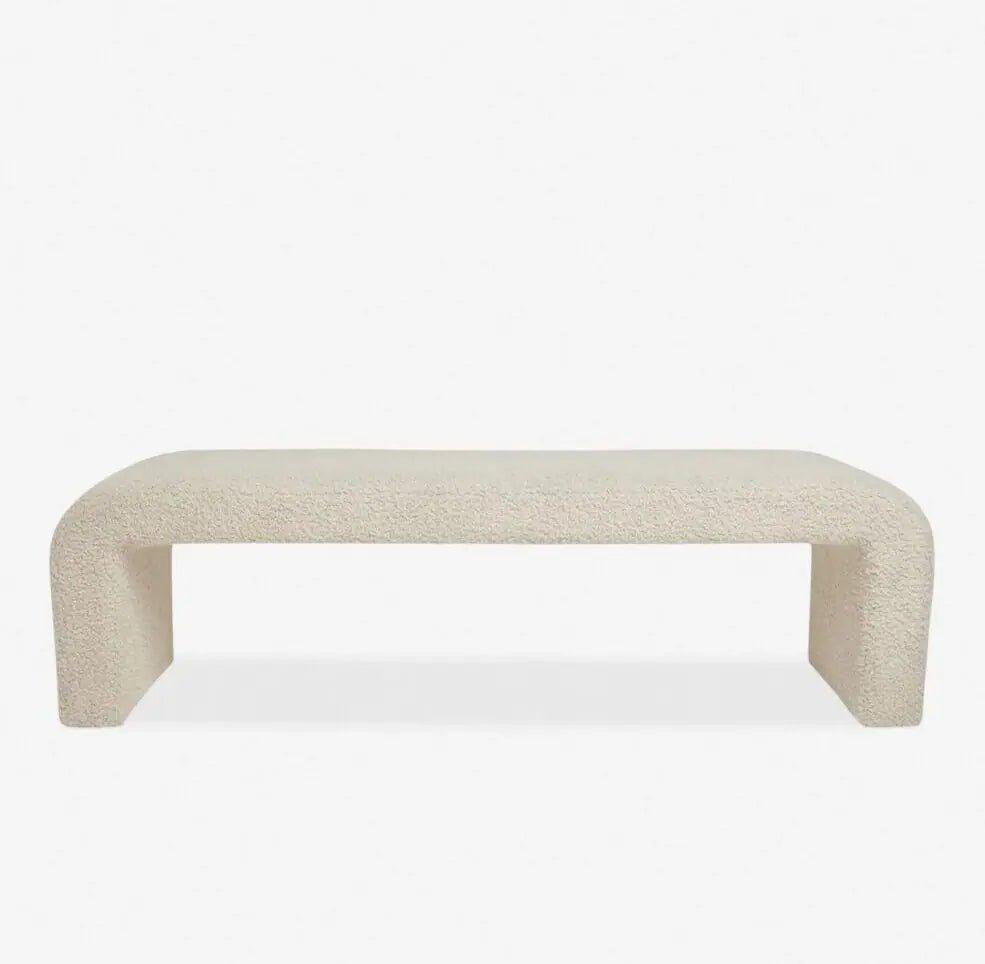 Upholstered Boucle Bench - Kings Furniture