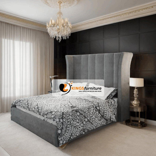 Vienna High Winged Bed - Kings Furniture